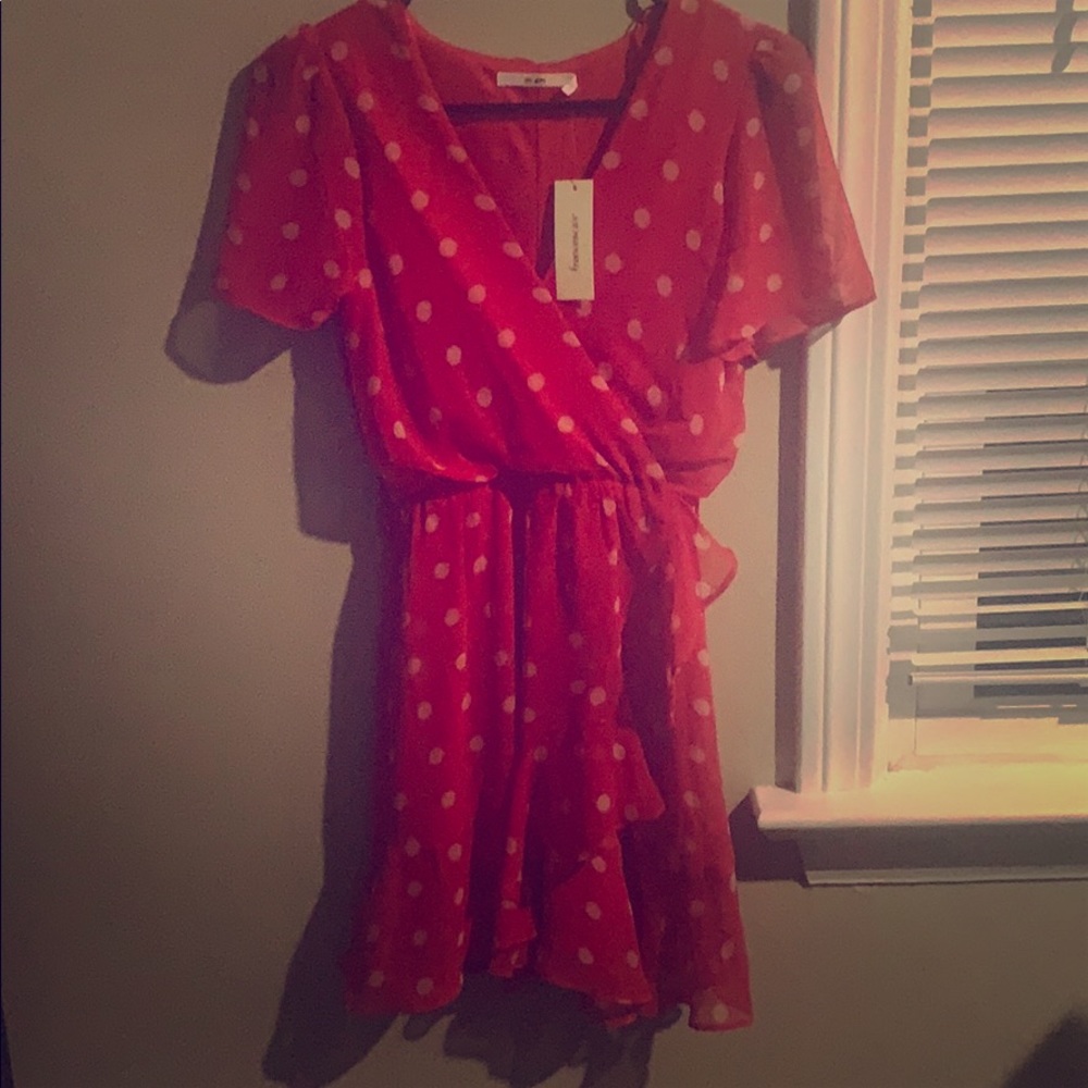 Very cute red romper!